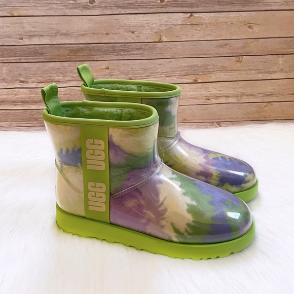 UGG Shoes Ugg Womens Classic Clear Mini Tie Dye Apple Boots